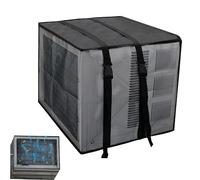 Cubierta de aire acondicionado - Cubierta protectora de aire acondicionado de tela Oxford para exteriores con ventilación lateral de malla, diseño resistente a la intemperie | Protección duradera para