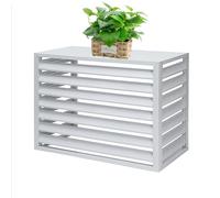 Cubierta De Aire Acondicionado, Cubre Aire Acondicionado Exterior, Funda Para Aire Acondicionado De Aluminio, Cubierta Rejilla Para Aire Acondicionado, Pantalla De Privacidad Decorativo Exterior (Col