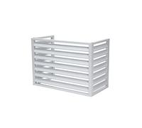 Cubierta De Aire Acondicionado De Aluminio para Exteriores Cubierta De Protección De Aire Acondicionado A Prueba De Lluvia Y Sol Cubi(Size:110x60x80cm (3 Sides),Color:Blanco)