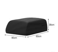 Cubierta de aire acondicionado eficaz para vehículos que protege para caravanas, coches y camiones del polvo y el clima (80 x 80 x 38 cm)