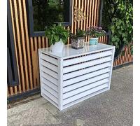 Cubierta De Aire Acondicionado Exterior,Cubre Aire Acondicionado Aluminio,Paneles De Valla De Privacidad Al Aire Libre,Rejillas Protectoras Para Bombas De Calor,Protección Contra La Lluvia Y El Sol (