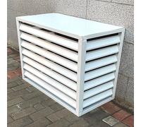 Cubierta De Aire Acondicionado Exterior, Rejilla De Protección, Funda Con Soporte De Flores De Aluminio, Pantalla De Privacidad