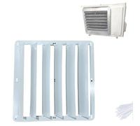 Cubierta de aire acondicionado para exteriores, acero galvanizado, rectangular, protección de CA, bloqueo directo del viento (20 x 20 pulgadas, 50 x 50 cm) para mayor durabilidad y eficiencia