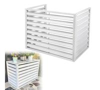 Cubierta de aire acondicionado para exteriores, cubierta dividida de aluminio para bomba de calor, unidad exterior e acondicionador de aire resistente a la intemperie, protección para unidades de CA