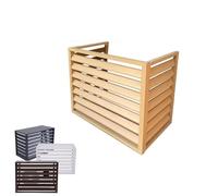 Cubierta de aire acondicionado para exteriores, cubierta protectora de aluminio para bomba de calor 1.5P/2~3P/5P, protector superior duradero resistente a la intemperie para unidad de CA, protección