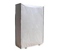 Cubierta de aire acondicionado para exteriores, impermeable y resistente al viento, protección contra el polvo y el polvo, cubierta de bomba de calor, tela de buey 600D, plata, 145 x 42 x 100 cm