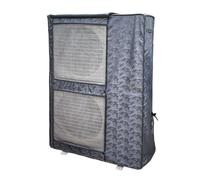 Cubierta de aire acondicionado para exteriores, malla transpirable y tela Oxford 900D, protección para bomba de calor, resistente a la intemperie, cubierta de unidad de aire acondicionado (gris, 105 x