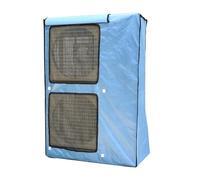 Cubierta de aire acondicionado para exteriores, material impermeable 600D, protección de rejilla duradera, diseño abatible, escudo resistente a la intemperie para unidades HVAC