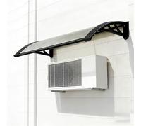 Cubierta de aire acondicionado para exteriores, protección de unidad mini dividida, toldo impermeable para patio, protección contra la lluvia y la nieve para equipo (marrón, 60 x 120 cm)