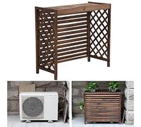 Cubierta de aire acondicionado para exteriores, soporte de flores de madera maciza, valla decorativa, cubierta de radiador de vapor, soporte de exhibición de plantas, resistente a la intemperie