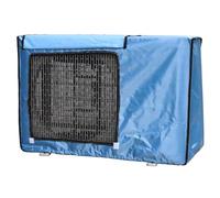 Cubierta de aire acondicionado para exteriores, tela de buey 600D impermeable, protección contra el sol y la lluvia, cubierta universal para bomba de calor, protector de unidad de CA (azul, 100 x 43 x