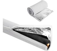 Cubierta de aislamiento de línea de cobre de CA para exteriores HVAC con diseño de 3 capas con tela Oxford 600D algodón perla y lámina de aluminio reflectante (C)