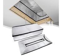 Cubierta de aislamiento de tienda de ático 25"x 54"x 11" Barrera de polvo sellada para escaleras del desván, para aislamiento térmico del desván