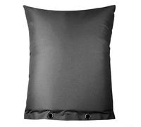 Cubierta de aislamiento de tubería aislada para prevención de reflujo, tela Oxford impermeable 600D, protección contra congelación de invierno para fontanería de jardín (negro)