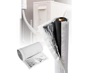 Cubierta de aislamiento de tubería, funda impermeable de 3 capas para protección de línea de CA al aire libre, Oxford 600D flexible para bombas de calor mini divididas, 72 x 10.2 pulgadas