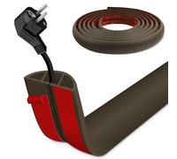 Cubierta de alambre de suelo de 1 m autoadhesiva, cable protector de suelo, cubierta de cable para evitar peligros de tropiezo, adecuado para el hogar, oficina, fábrica, almacén y otros lugares