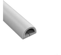 Cubierta de alambre para gestión de cables de suelo con diseño curvado para cables de daños y reducir el riesgo de tropiezos y caídas (gris trapezoidal)