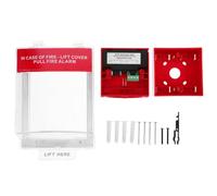 Cubierta de Alarma Manual Roja de Plástico Resistente para Punto de | Protección de Cobertura Completa, Resistente al Agua, Fácil Instalación, para Interruptor Manual de Alarma contra Incendios