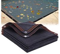 Cubierta de alberca de invierno para piscinas sobre el suelo, red de malla resistente que bloquea hojas y escombros, forma rectangular
