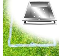 Cubierta de alcantarilla cuadrada invisible resistente para jardines y sótanos, montaje empotrado, acero inoxidable 304, tapa de aguas residuales, fuerte capacidad de carga (85 cm x 80 cm)