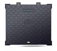 Cubierta De Alcantarilla Empotrada Y Marco Tapa Y Marco De Pozo Empotrado, Tapa De Inspección De Hierro Cuadrada, Tapa Y Base De Tanque Séptico For Entrada De Vehículos, Acera Y Pavimento De Patio(40x