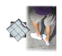 Cubierta de alcantarilla invisible de acero inoxidable con marco, cuadrada, decorativa, para patios, pasarelas, pavimentos, diseño oculto con orificio de extracción