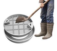 Cubierta de alcantarilla invisible robusta - Tapa redonda de inspección inoxidable para uso en exteriores, cubierta de acceso reforzada para fosa séptica (diámetro de 920 mm) para entradas y espacios