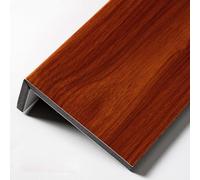 Cubierta de alféizar de ventana de grano de madera, protector compuesto, tablero de cobertura de repisa, acrílico suave, extensor de pasillos para cocina/porche, marrón, 120 x 10 cm