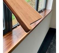 Cubierta De Alféizar Ventana Cortable, Interior Exterior Protector Paneles, Decoración Del Hogar, Placa Grano Negro, Con Acabado Madera Para El Hogar/Oficina/Sala Estar(23.6x7.9in/60x20cm)
