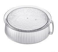 Cubierta de alimentos de cocina con diseño transparente multicapa que protege los alimentos del polvo y las partículas transportadas por el aire mientras que permite visibilidad del contenido (una