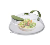 Cubierta de alimentos de microondas | Guardia de salpicaduras con depósito de agua y gadget de cocina Colander, tapa transpirable para lavado de usos múltiples para contador