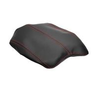 cubierta de almacenamiento Tapa De Consola Central De Cuero De Microfibra Para Coche LHD, Cubierta De Caja De Reposabrazos Embellecedora Para Accord 9th 2014-2016, Tipo Banda Elástica(Black with red)