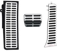 Cubierta de Almohadilla de Pedal de Freno y Embrague para Q3 2011 2012 2013 2014 2015 2016 Fuel Brake Footrest Pedal Car Foot Brake Pedal Pads