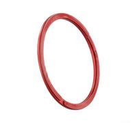 Cubierta de altavoz de audio para puerta de aleación de aluminio, juego de 2 piezas para Land Rover Range Evoque Convertible Ember Edition 2013-2019, mejora decorativa de anillo de tweeter (rojo)