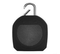 Cubierta de altavoz de silicona premium para JBL Clip3 que proporciona protección a prueba de golpes y agua para diversión al aire libre (negro)