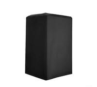 Cubierta de altavoz de tela Oxford negra con revestimiento plateado integrado para todo tipo de clima contra el polvo y la defensa UV (30 x 28 x 45,7 cm)