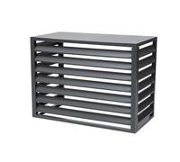 Cubierta de aluminio duradera para aire acondicionado, protección versátil para unidades al aire libre, escudo de equipo de piscina y barrera de residuos, diseño resistente para uso durante todo el