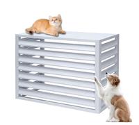 Cubierta de aluminio duradera para aire acondicionado y panel de privacidad al aire libre, resistente a la intemperie para mascotas, caja de basura y solución resistente a los robos para el hogar y el