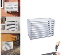 Cubierta de aluminio para aire acondicionado, 1,5 unidades, protección para unidad de aire acondicionado, resistente a la intemperie, cubierta de aire acondicionado superior para uso durante todo el