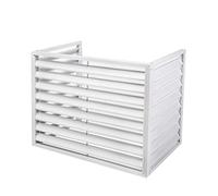 Cubierta de aluminio para aire acondicionado, pantalla protectora para unidades centrales de aire acondicionado, valla decorativa de privacidad para cubos de basura al aire libre, resistente a la