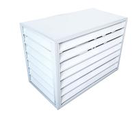 Cubierta de aluminio para aire acondicionado para unidades de aire libre mini divididas, reducción de ruido, resistente a la intemperie, protección de unidad de CA perfecta para bomba de calor y uso