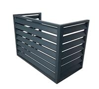 Cubierta de aluminio para aire acondicionado, protección contra todo tipo de clima para bombas de calor al aire libre, resistente a la intemperie, para uso en interiores y exteriores, se adapta a la