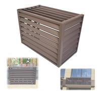 Cubierta de aluminio para aire acondicionado, protección impermeable para condensadores, 100 x 70 cm, resistente a la intemperie, para unidades HVAC, protector para todas las estaciones