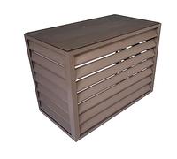 Cubierta de Aluminio para Aire Acondicionado y Bomba de Calor, Cubierta para Aire Acondicionado Exterior, a Prueba de Polvo e Impermeable, Cubierta Antipolvo con Rejilla de ventilación, redu