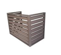 Cubierta de aluminio para aire acondicionado y bomba de calor, reducción de ruido, resistente a la intemperie, se adapta a la mayoría de unidades exteriores y seguro