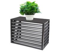 Cubierta de aluminio para aires acondicionados y bombas de calor, pantalla protectora para exhibición de plantas al aire libre, protección duradera de unidad de CA y solución de decoración de jardín