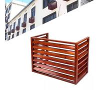 Cubierta de aluminio para bomba de calor de aire acondicionado de 1.5P con rejilla de 45°, persianas duraderas para exteriores para un mejor flujo de aire y una mayor vida útil de CA
