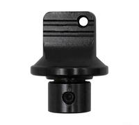 Cubierta de aluminio para llave de motocicleta compatible con formas estándar pentagonales y hexagonales para mejorar la funcionalidad (negro)