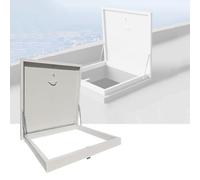 Cubierta de aluminio resistente a la intemperie Emerncy Escape Hatch Cover Skylight Roof Vent Manual Ventilat Head para puerta de patio y sótano - y acceso seguro