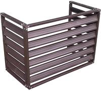 Cubierta de aluminio resistente a la intemperie para aire acondicionado de ventana, protección resistente para todo tipo de clima, protección duradera contra la lluvia, la nieve y los daños UV